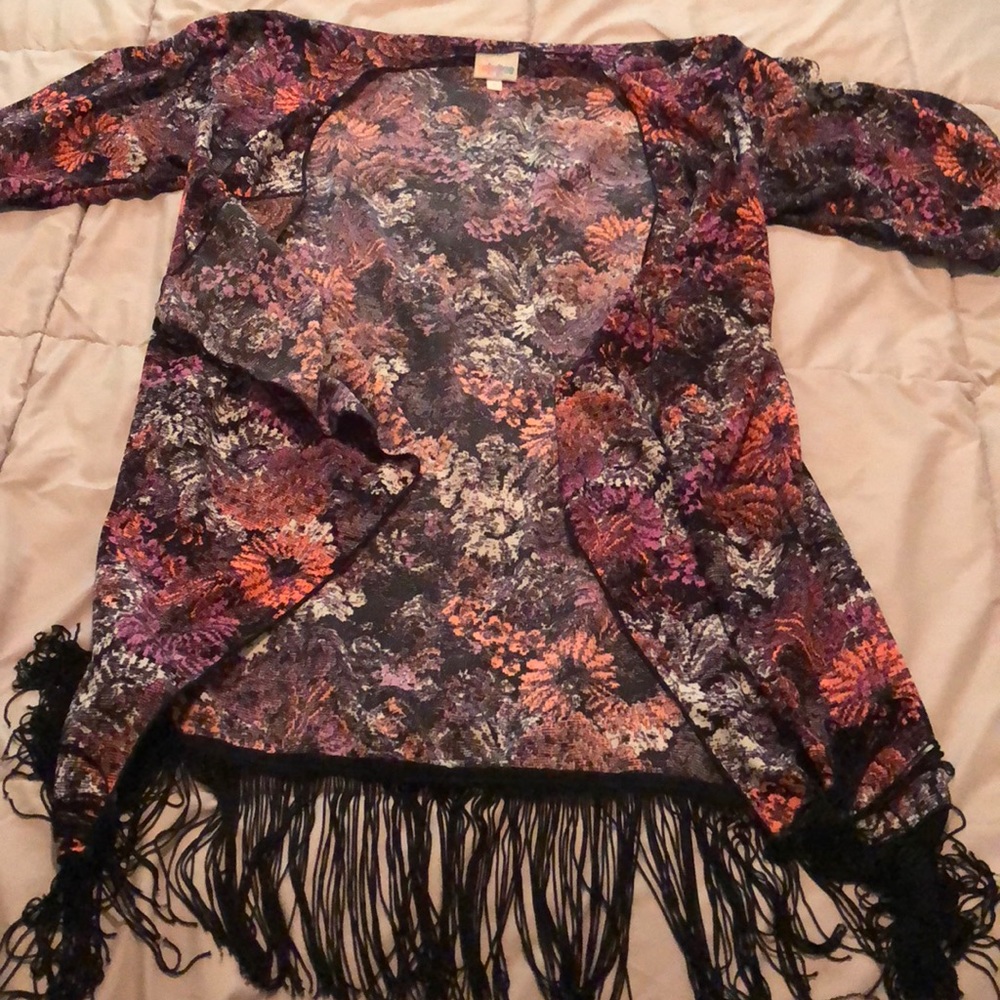 LuLaRoe Monroe in small with black and neon